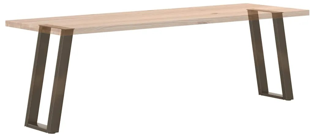 Pés de mesa de console em forma de U, 2 peças, aço natural, 38 x (72-7