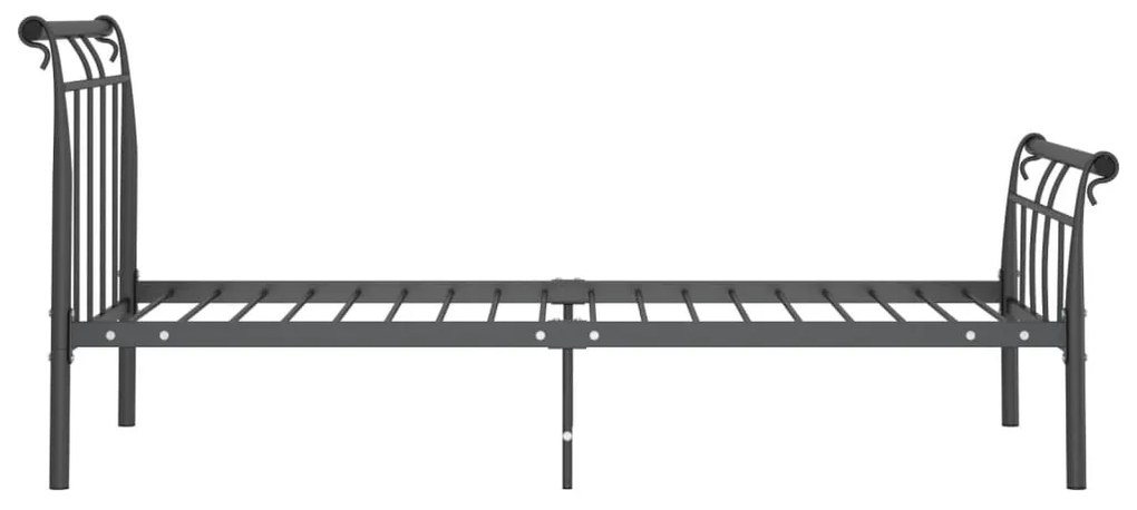 Estrutura de cama 90x200 cm metal preto