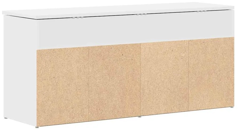 Banco sapateira 102x30,5x45 cm derivados de madeira branco