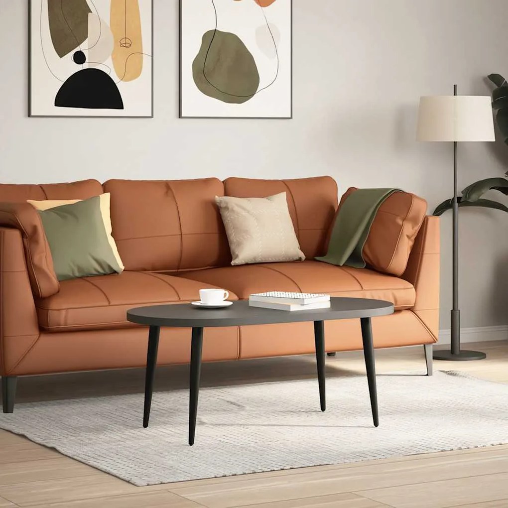Pés para mesa de centro cônicos 4 peças preto 42-43 cm aço