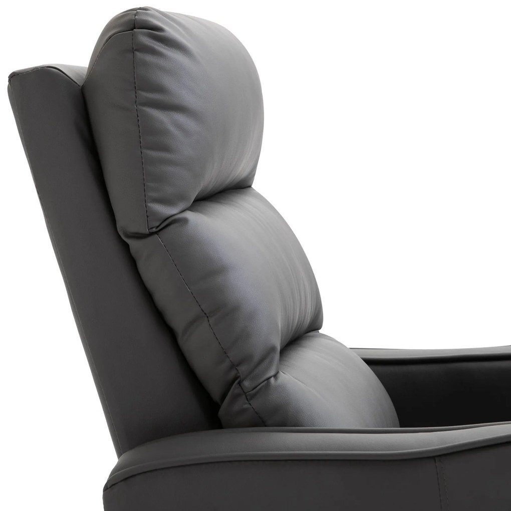 Poltrona Lopez com Reclinação Ajustável - Cinzento - Design Moderno