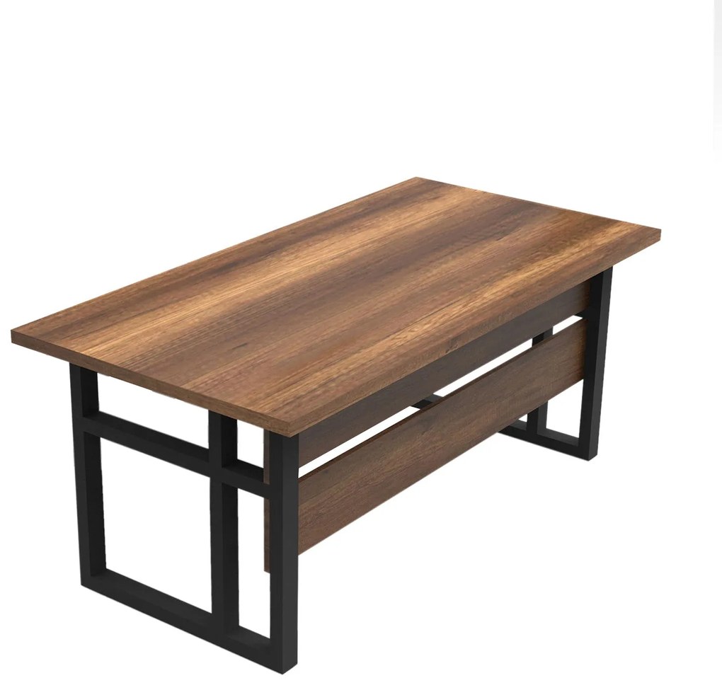 Secretária MN01 – Nogueira – 180x73x90 cm