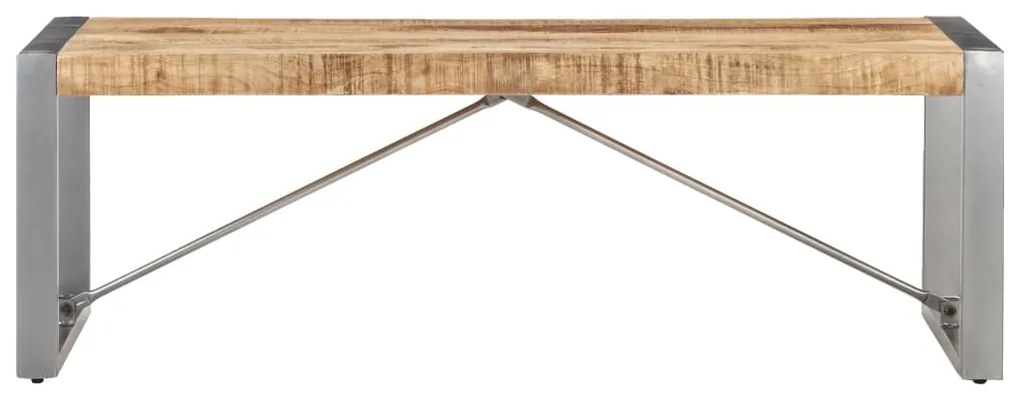 Mesa de centro 120x60x40 cm madeira de mangueira áspera