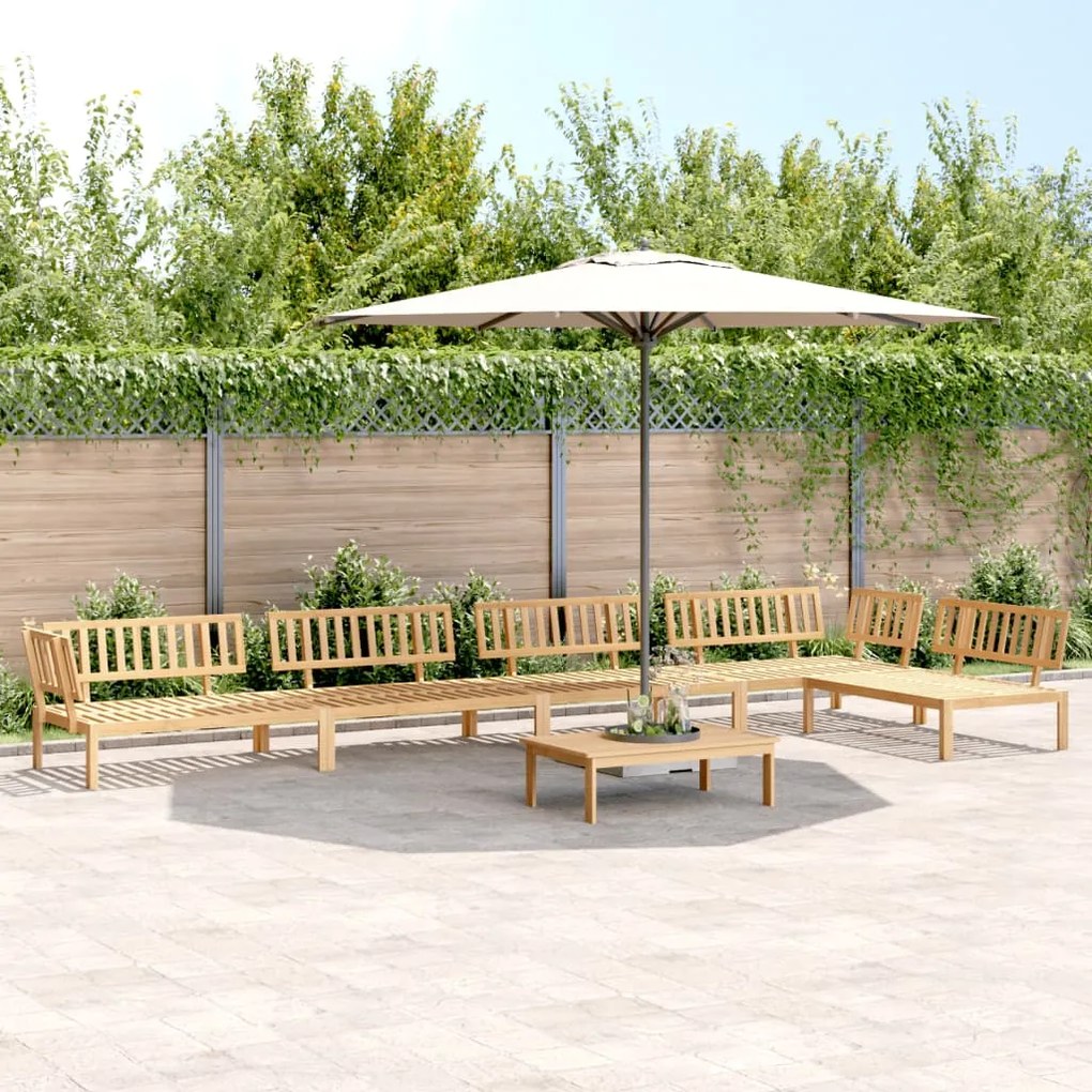 vidaXL 6 pcs conjunto de móveis de paletes p/ jardim acácia maciça