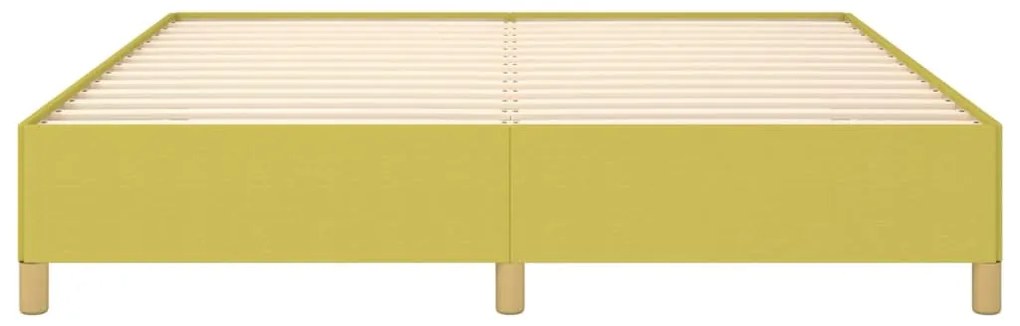 Estrutura de cama sem colchão 160x200 cm tecido verde