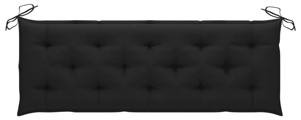 Banco de jardim empilhável c/ almofadão 159 cm teca maciça