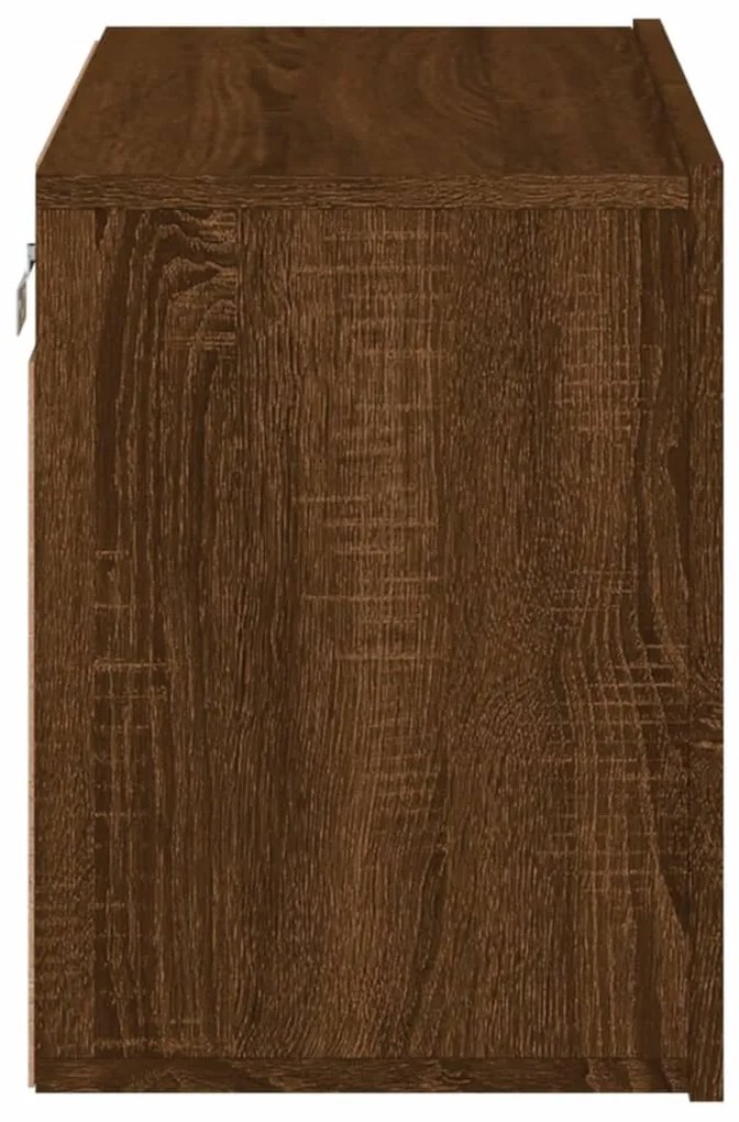 Móvel de parede para TV 60x30x41 cm carvalho castanho