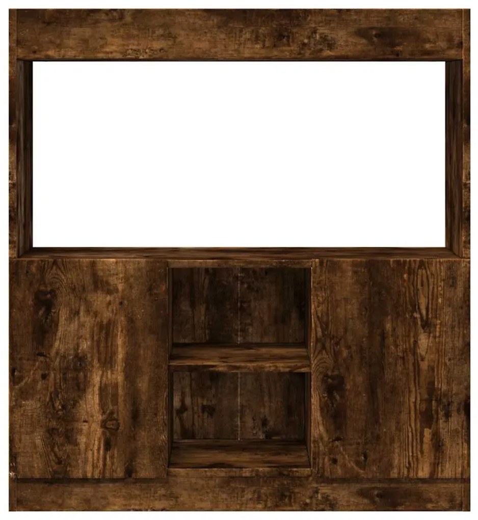 Armário alto 92x33x100 cm derivados de madeira carvalho fumado