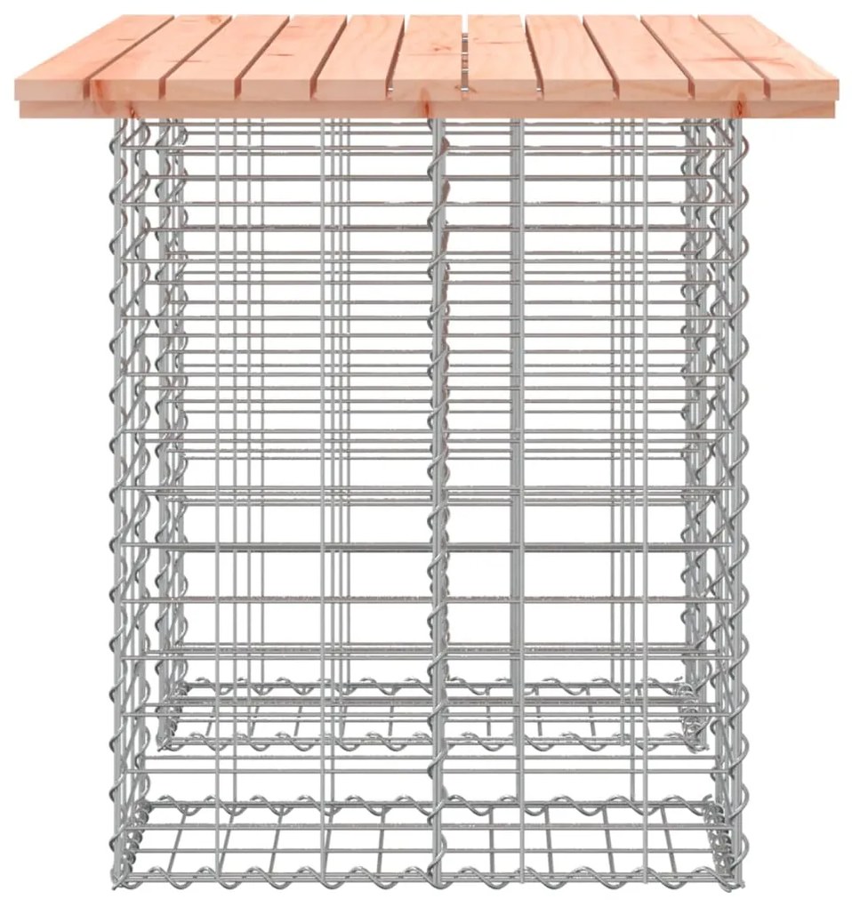 Banco jardim design gabião 100x70x72 cm madeira douglas maciça
