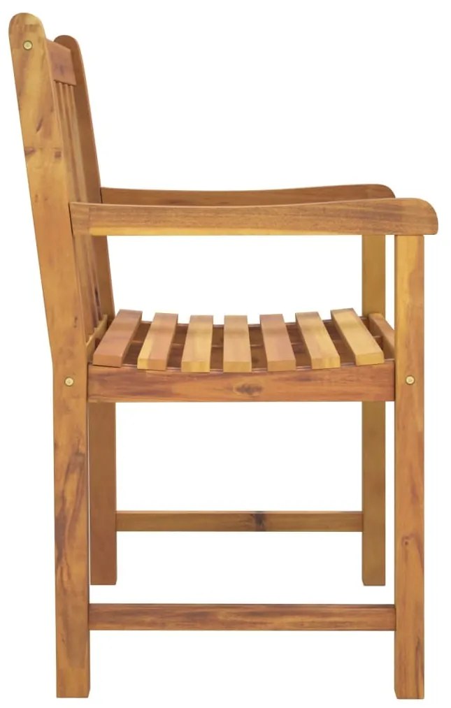 Cadeiras de jardim 8 pcs 56x55,5x90 cm madeira de acácia maciça