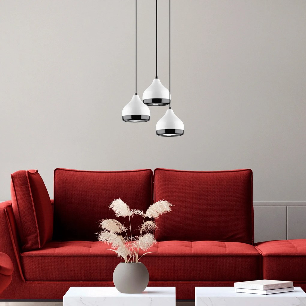 Candeeiro de Teto Yildo – Branco – Diâmetro 90 cm