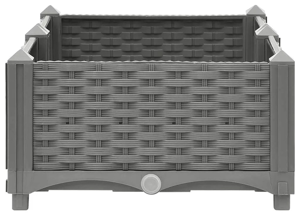 Canteiro elevado 80x40x23 cm polipropileno