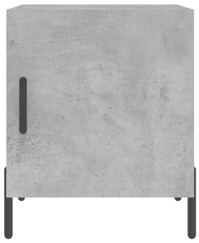 Mesa cabeceira 2pcs 40x40x50 cm derivados madeira cinza cimento