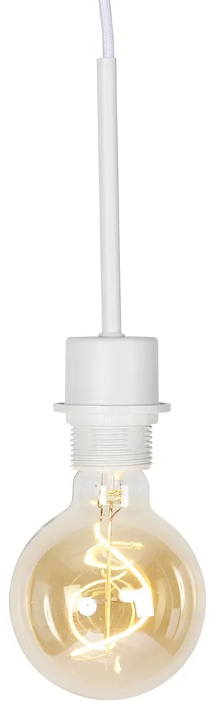 Candeeiro de suspensão moderno branco sem abajur - Combi 1