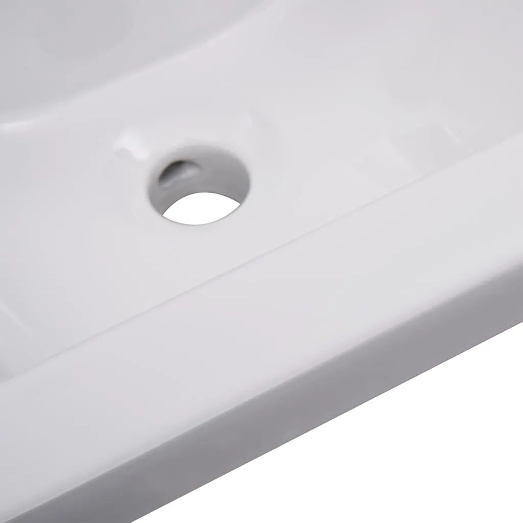 Conjunto de móveis de casa de banho contraplacado branco