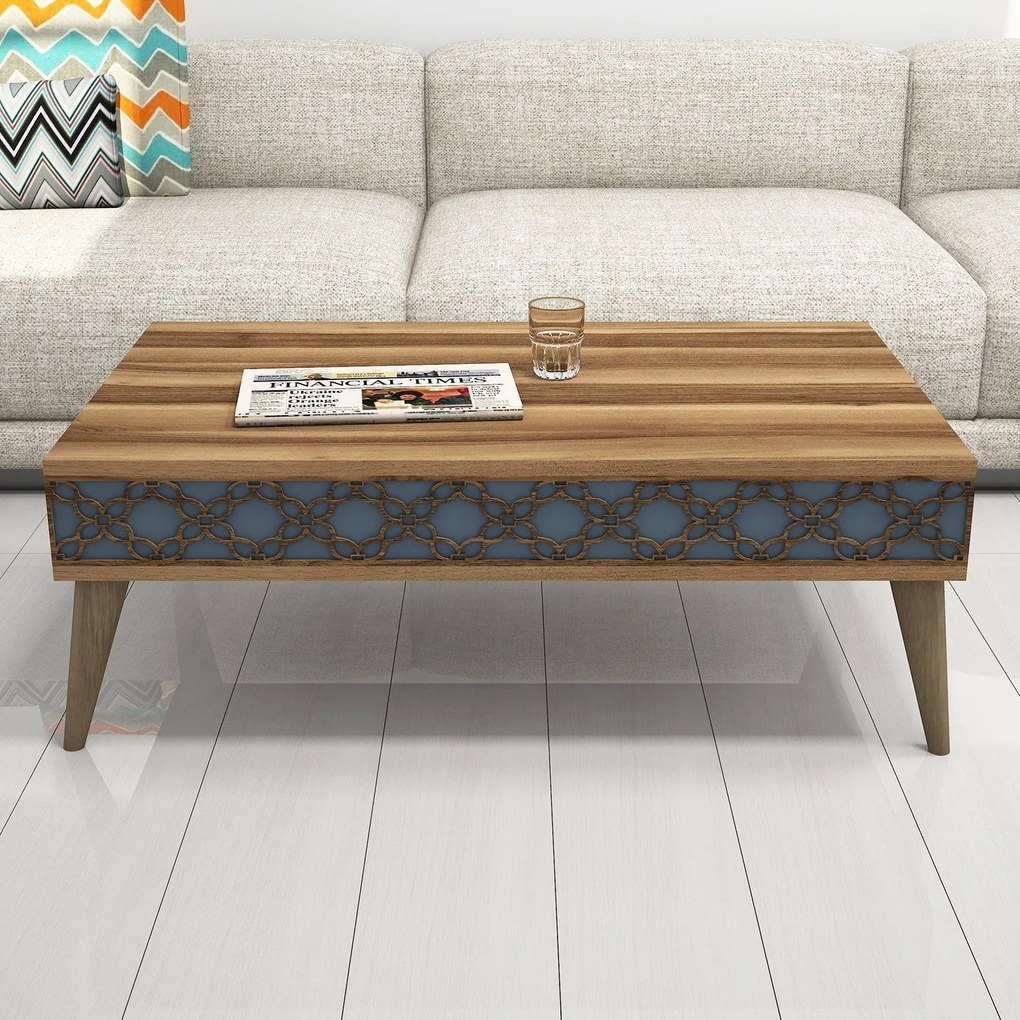 Mesa de Centro City – Nogueira – 105x36,6x60 cm