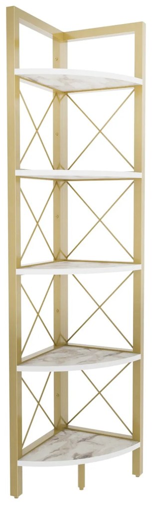 Estante Remo – Dourada – 30,5 cm x 33 cm x 160 cm