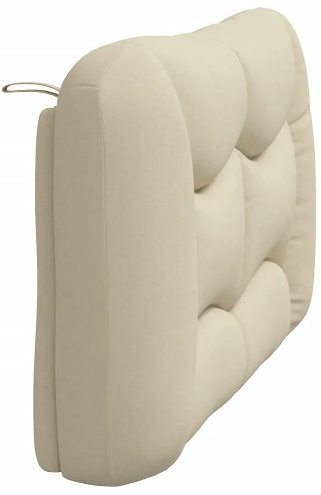 Almofadão de cabeceira 120 cm tecido creme