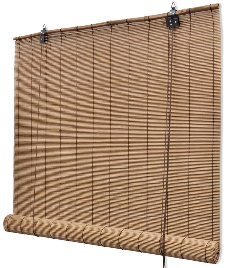 Estore de enrolar 120 x 220 cm bambu castanho