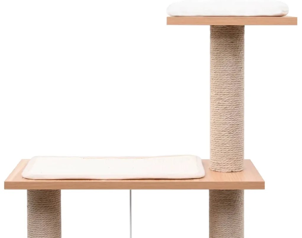 Árvore para gatos c/ tapete arranhador sisal 123 cm