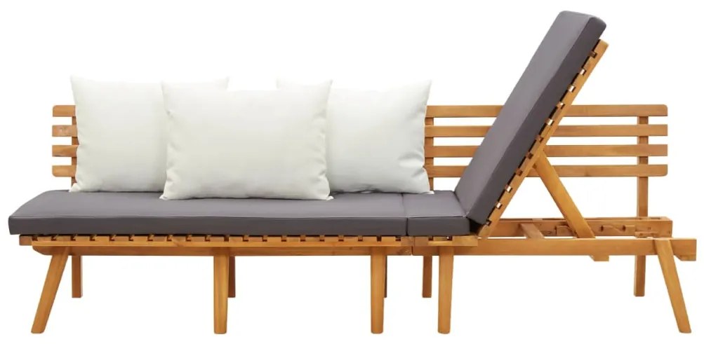 Banco de jardim 200x65 cm madeira de acácia maciça