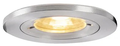 Foco embutido moderno em aço redondo IP44 - Xena