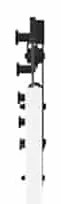 Porta Deslizante vidaXL com Conjunto de Ferragens Branca 83x211 cm Mad