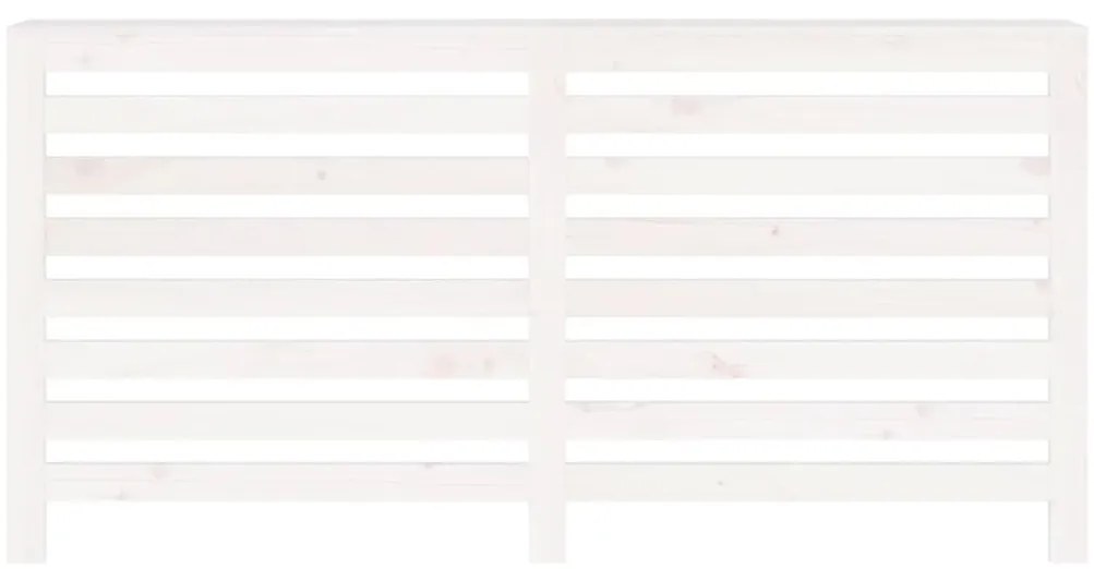 Cobertura de radiador 169x19x84 cm pinho maciço branca