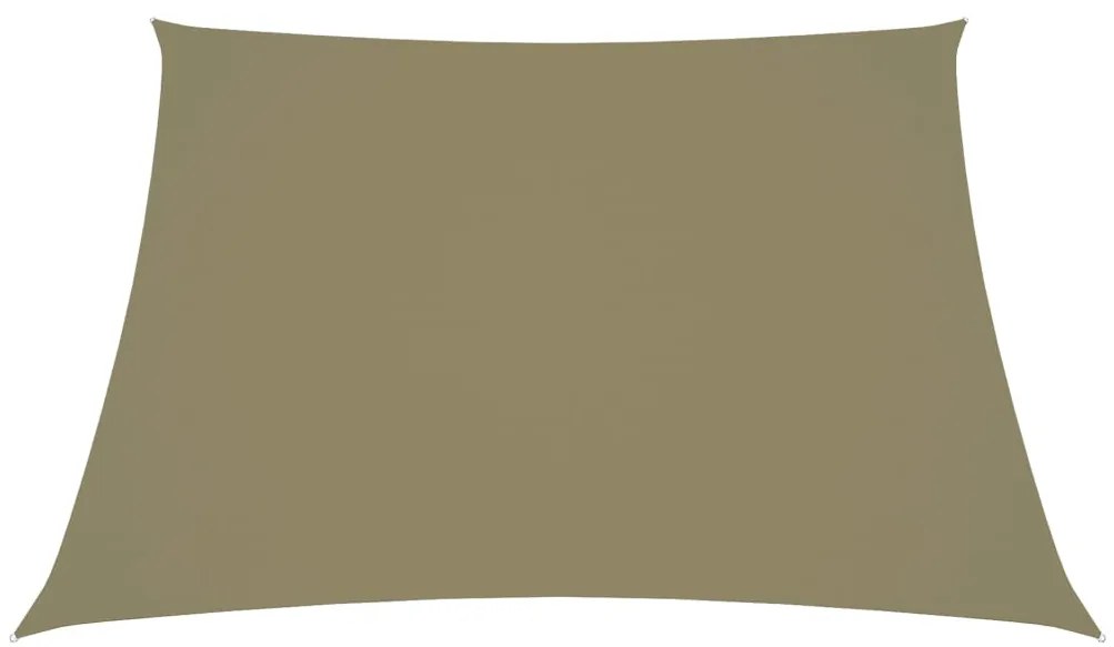 Para-sol estilo vela tecido oxford trapézio 2/4x3 m bege