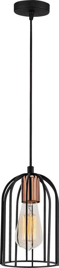 Candeeiro Pamukkale – Preto e Bronze – 14 cm