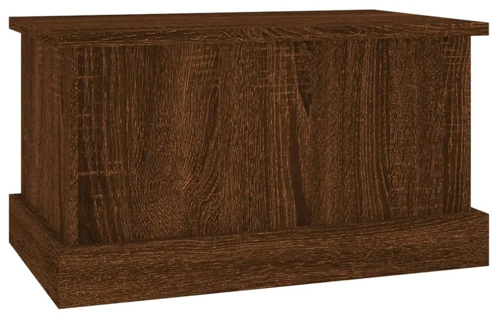 Caixa de arrumação 50x30x28 cm deriv. madeira carvalho castanho