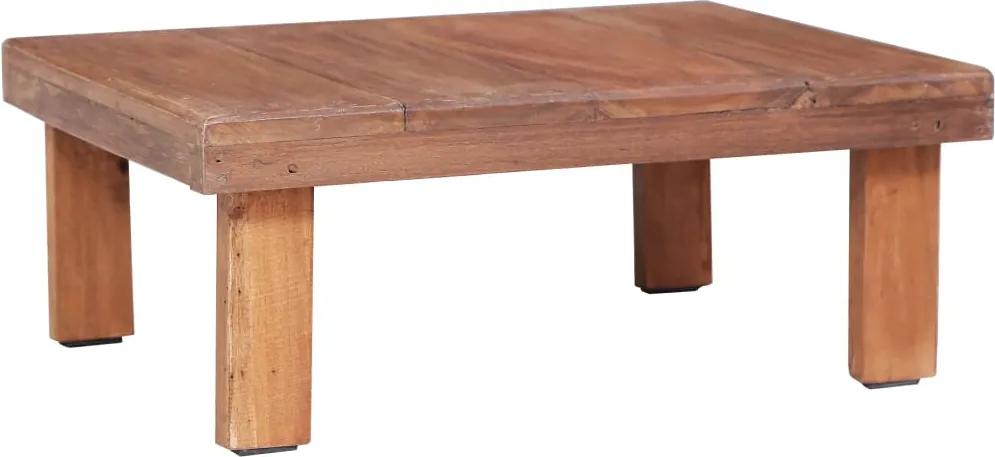 Mesa de centro 60x45x23 cm madeira recuperada maciça