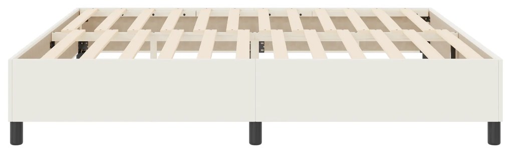 Cama Box de Primavera vidaXL Creme 200x200 cm Tecido de Corduroy
