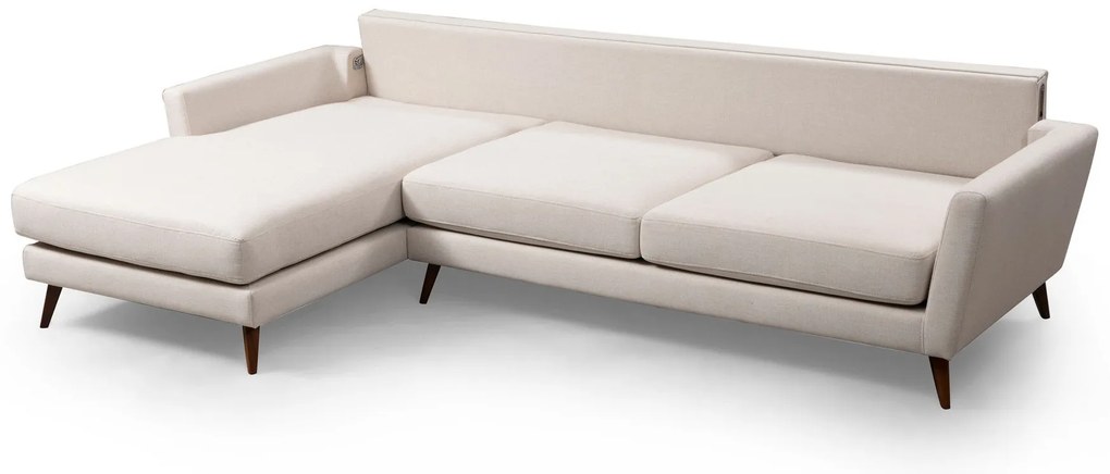 Sofá-Cama de Canto Mayorka – Bege – 303 x 168 x 93 cm