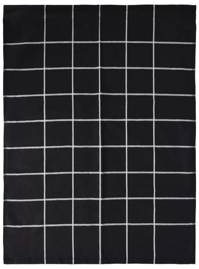Conjunto de panos de cozinha 12 pcs algodão preto