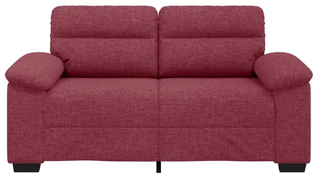 Sofá de 2 lugares tecido 120 cm vermelho tinto