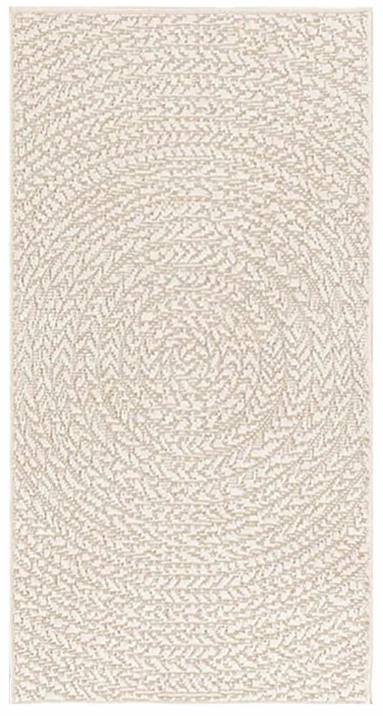 Tapete ZIZUR creme 60x110 cm aspeto de juta interior e exterior