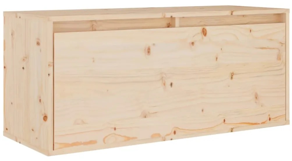 Conjunto de armário de TV 5 pcs madeira de pinho maciça