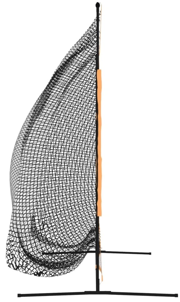 Rede p/ treino de golfe 215x107x216cm poliéster preto e laranja