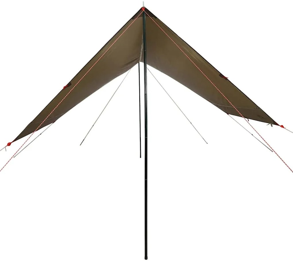 Lona de campismo 462x306x211 cm impermeável castanho