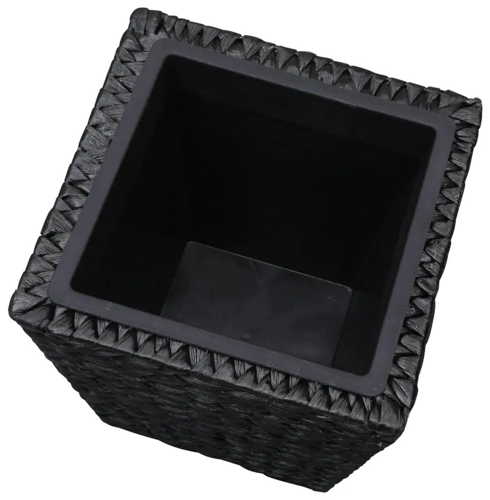 Vasos/floreiras 3 pcs jacinto de água preto
