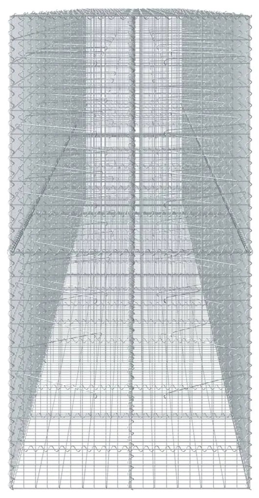 Cesto gabião com cobertura 850x100x200 cm ferro galvanizado