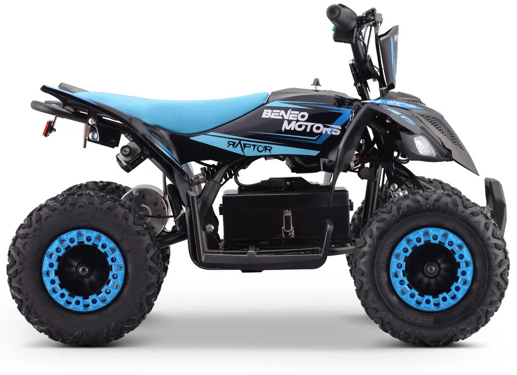 Moto 4 elétrica para crianças ATV Motors Raptor 800W Azul