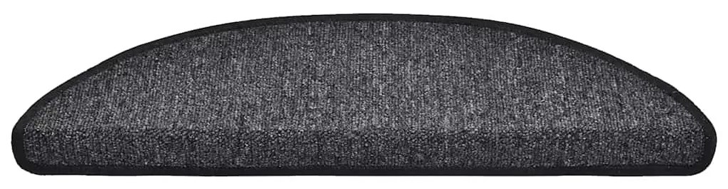 Tapetes de escada 20 pcs 56x17x3 cm antracite