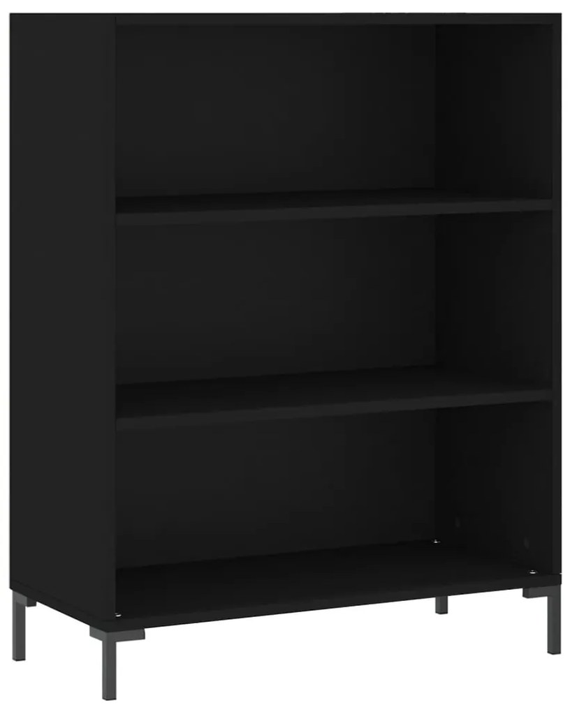 Armário alto 69,5x32,5x180 cm derivados de madeira preto
