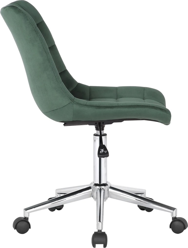 Cadeira de Escritório Medford Velvet Verde