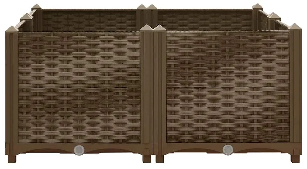 Canteiro elevado 80x80x38 cm polipropileno