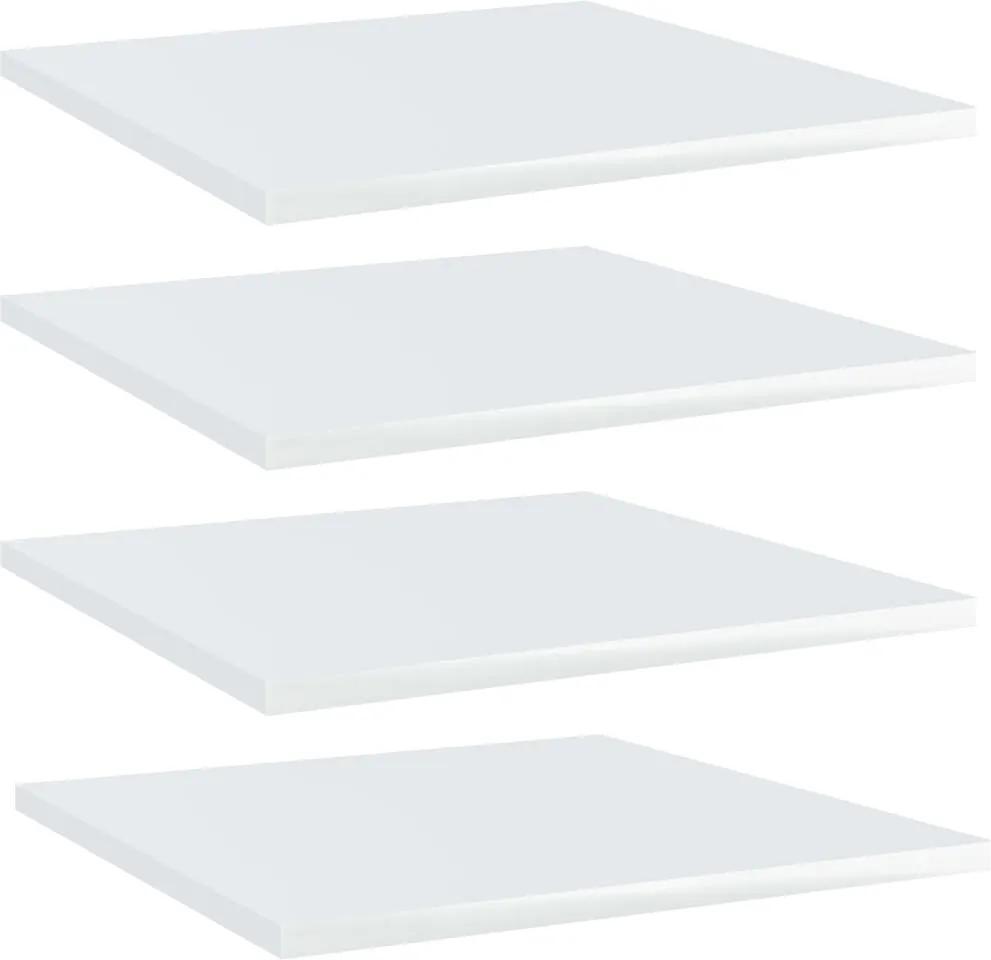 Prateleiras para estante 4 pcs 40x40x1,5cm contraplacado branco