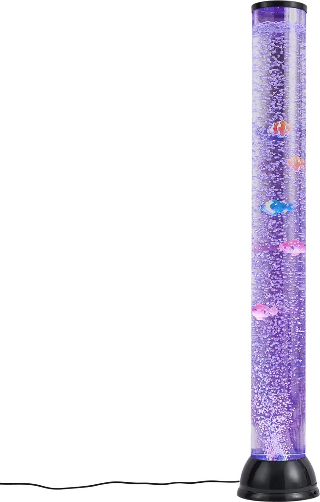 Tubo de Bolhas Preto 90cm incl. LED RGB - Zoop