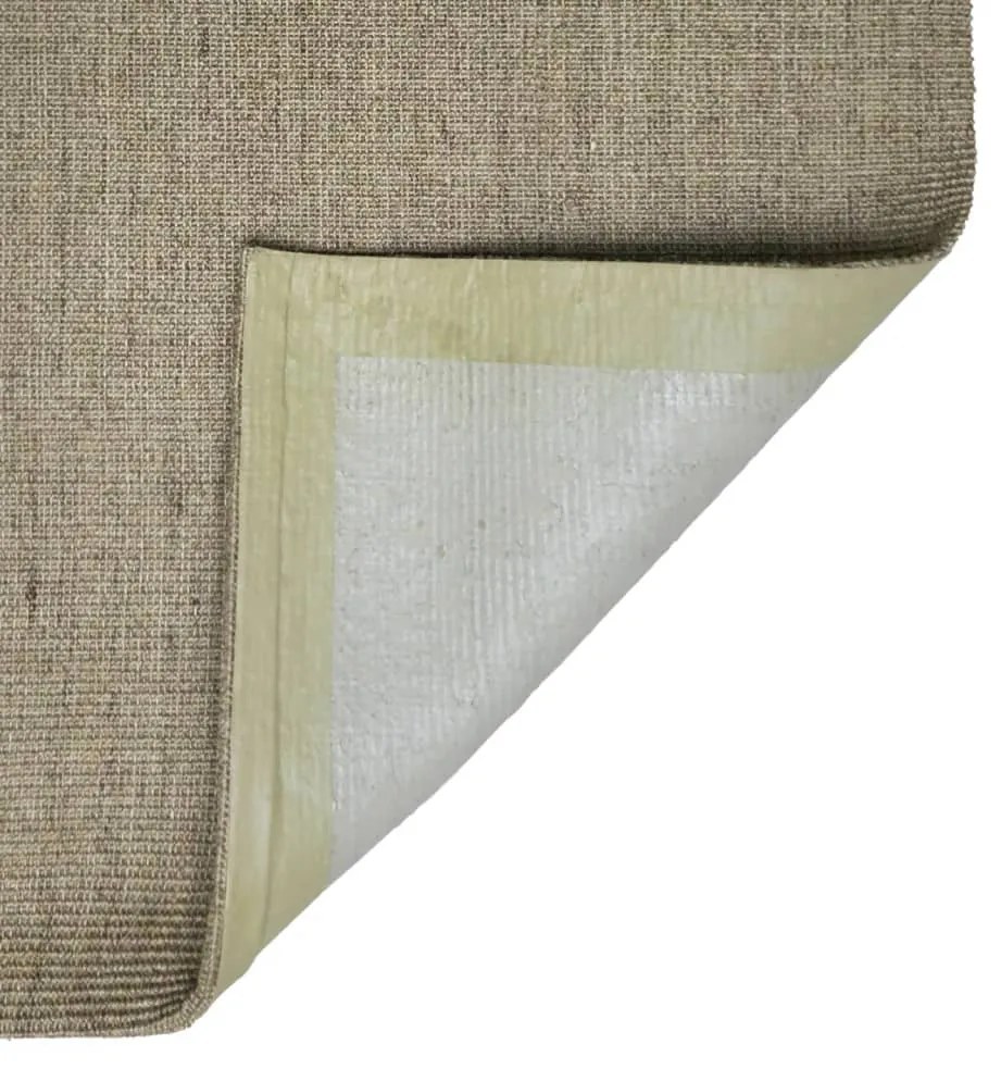 Tapete de sisal p/ poste arranhador 66x350 cm cinza-acastanhado